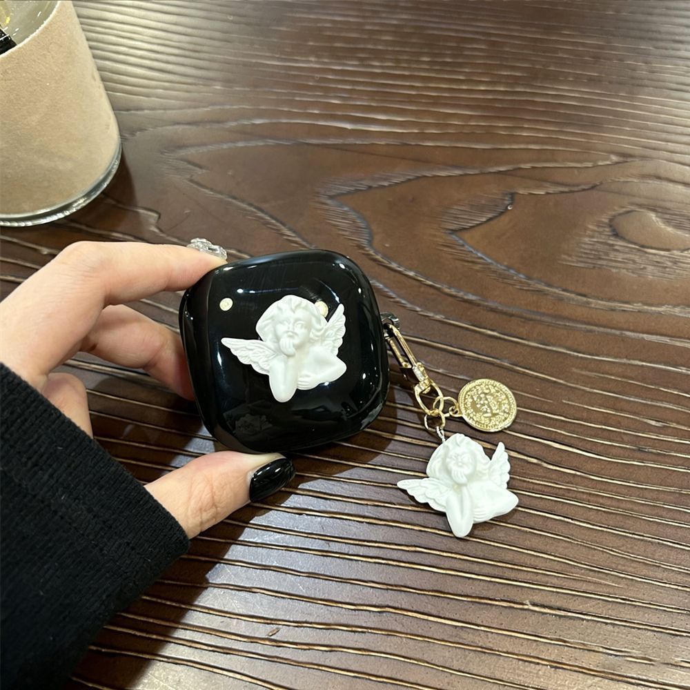 Bow beige bear [beige shell] + brown bear chain AirPods 2