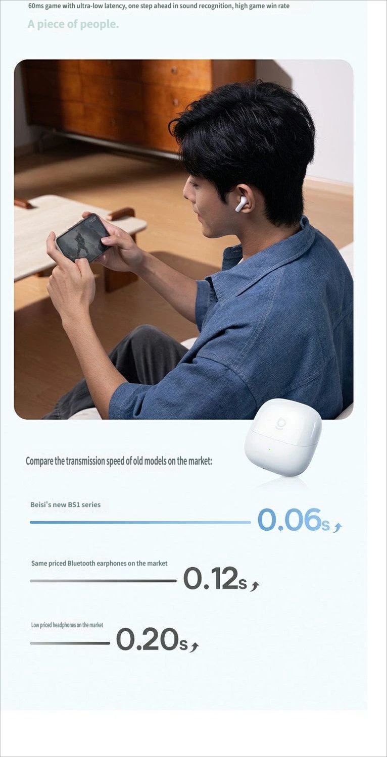 Baseus BS1 Bluetooth headset-Black