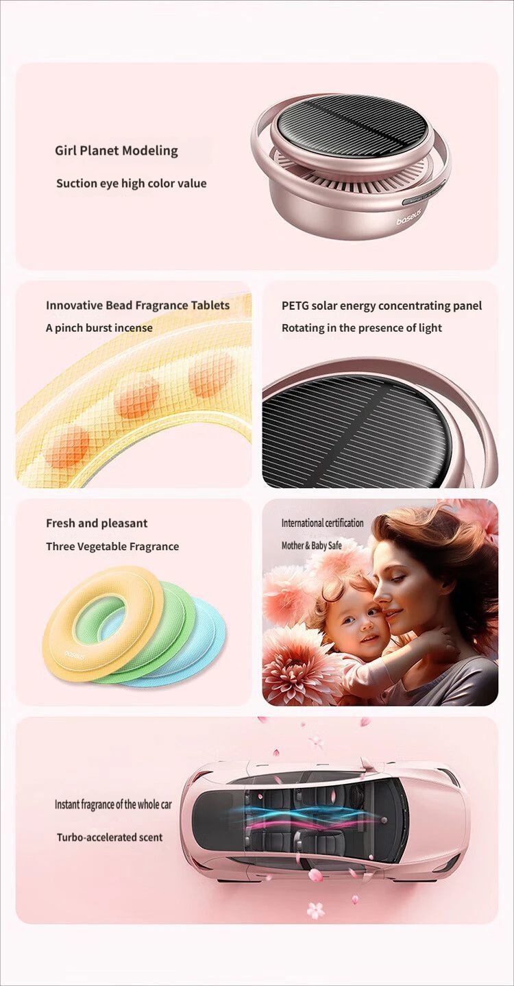 Baseus Car Aromatherapy-Pink