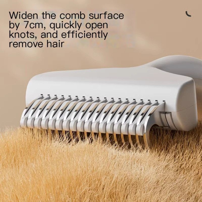 Cat hair comb-White