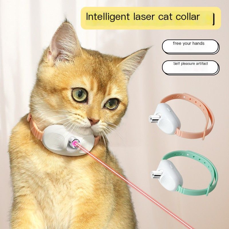 Laser cat teasing collar-Pink