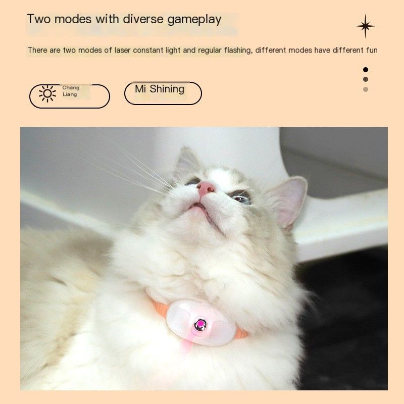Laser cat teasing collar-Pink