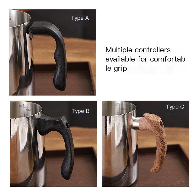 StainlessSteelCoffeeLatteArtCup1000ml-ModelD
