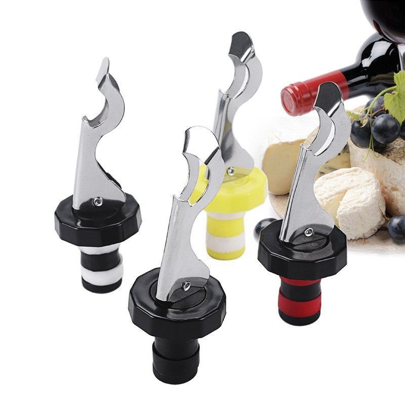 StainlessSteelWineOpenerandCorkscrew-Redandblack