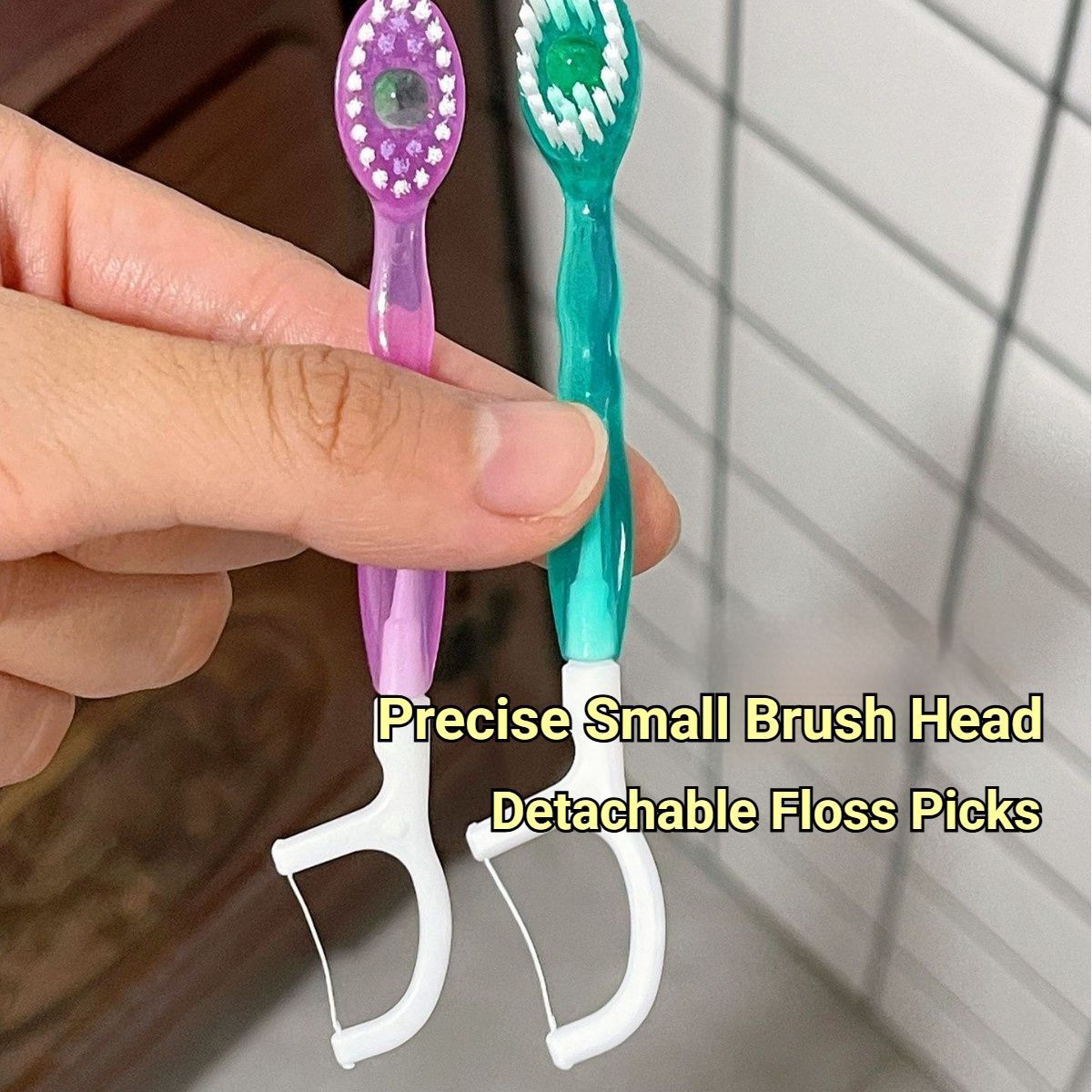 Disposable 3-in-1 Soft Toothbrush with Burst Bead