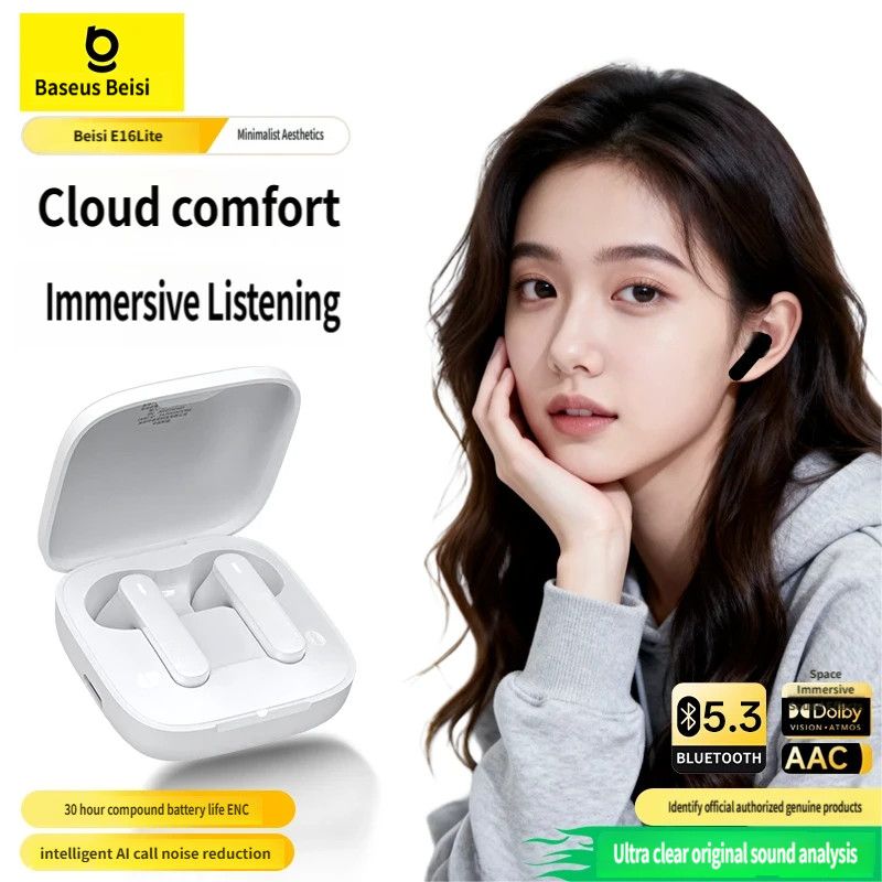 Baseus E16 Bluetooth headset-Beige