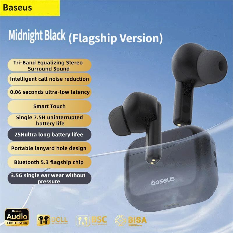 Baseus E17 Bluetooth headset-Black