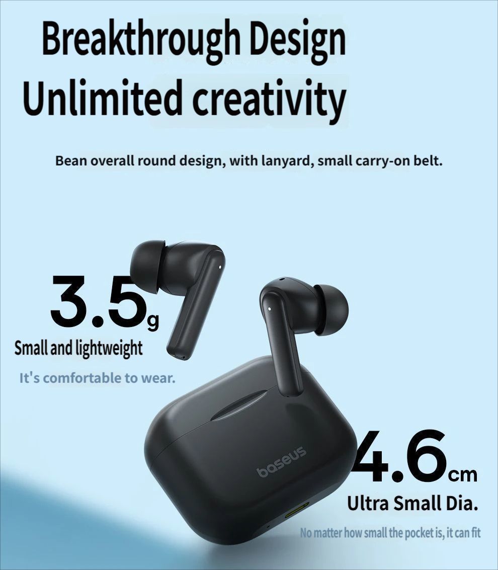 Baseus E17 Bluetooth headset-Black