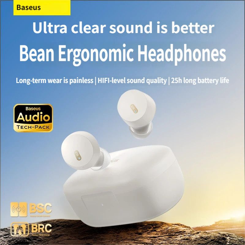 Baseus E18 Bluetooth headset-White