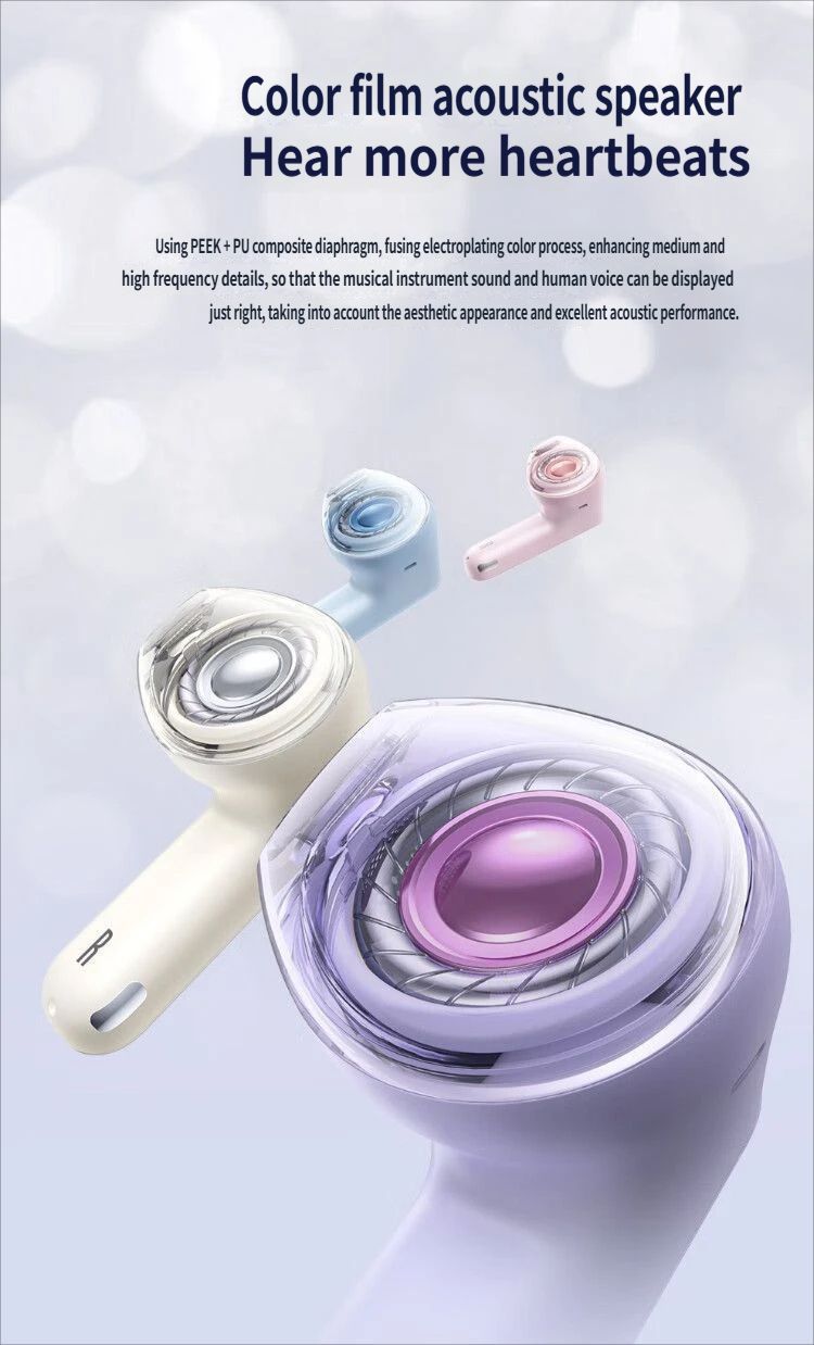 Baseus E5 Bluetooth headset-Pink
