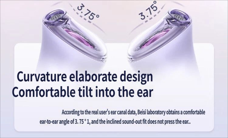 Baseus E5 Bluetooth headset-Pink