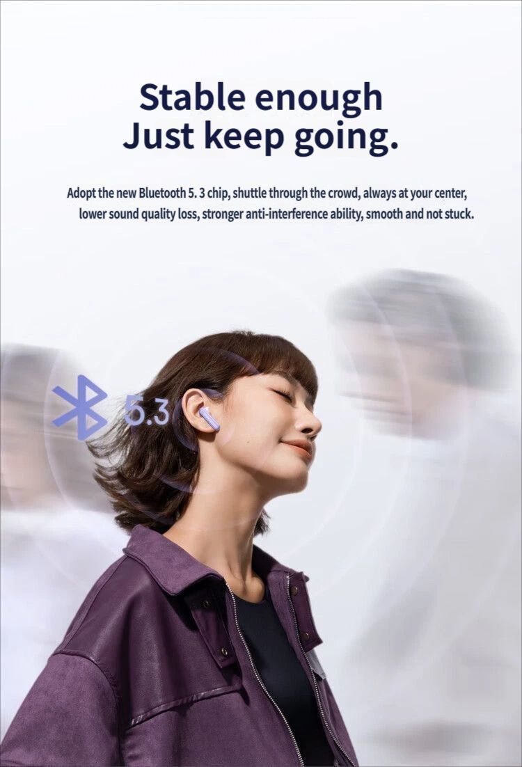 Baseus E5 Bluetooth headset-Pink