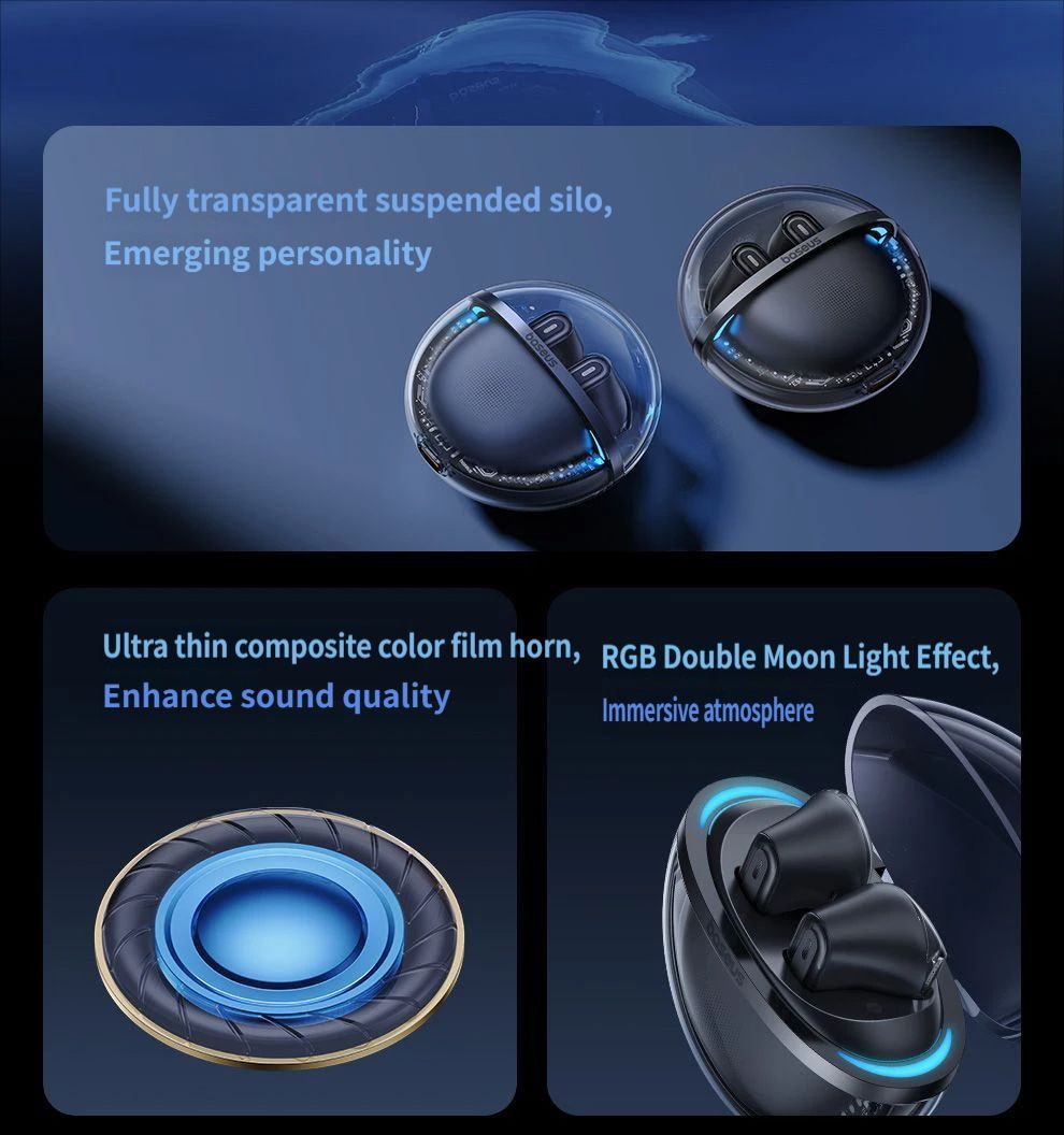 Baseus E5x Bluetooth headset-Black