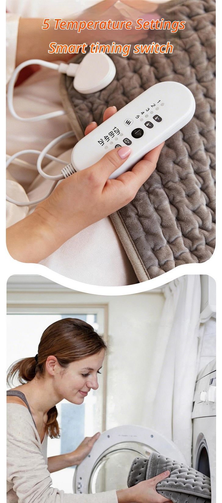 Electric blanket 40 * 76-grey