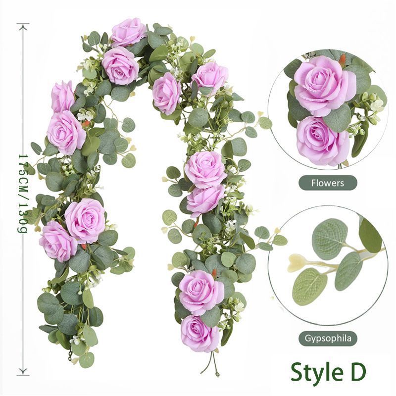 Eucalyptus Flower Vine – White
