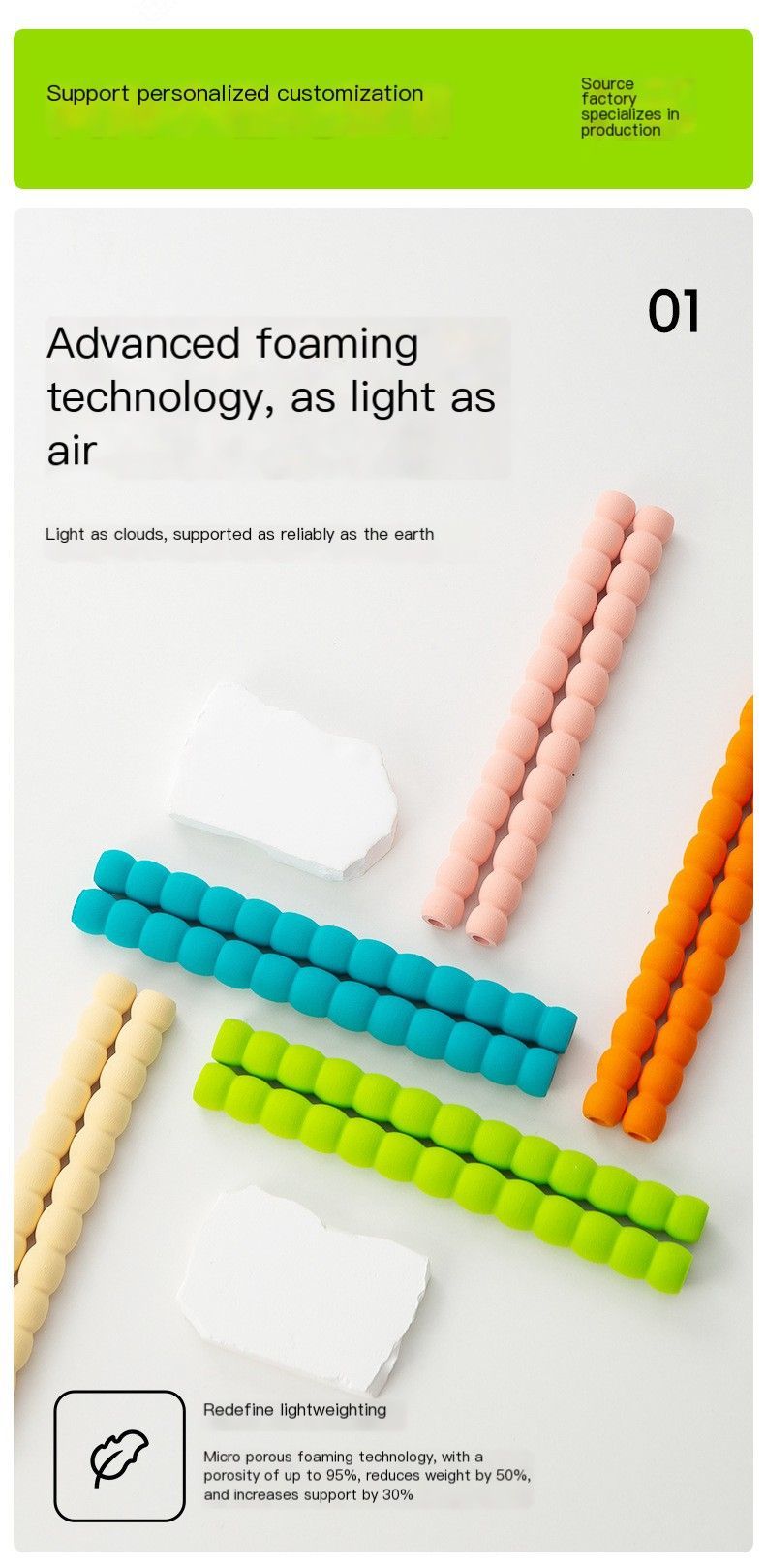 Foaming pipe-Red