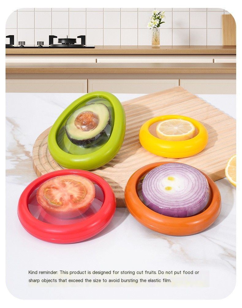 Fruit and vegetable preservation box-Avocado-Silicone