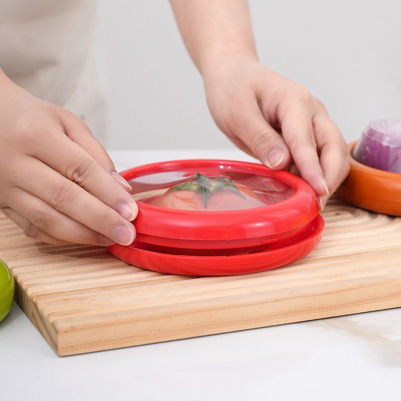 Fruit and vegetable preservation box-Set of Four-Silicone