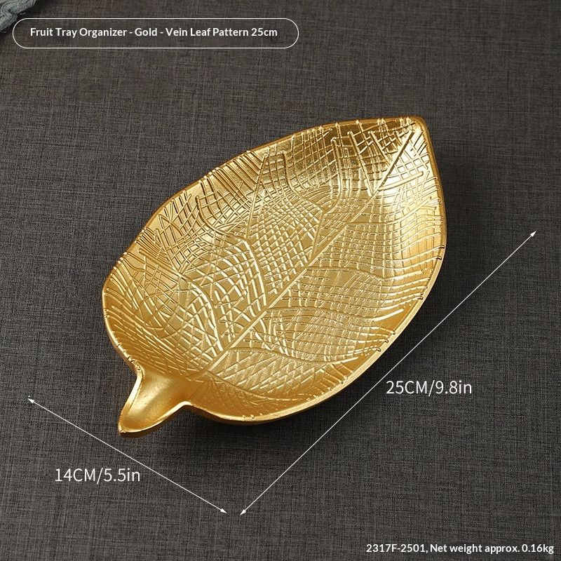 2317F-2502-Gold--VeinedLeaf30cm