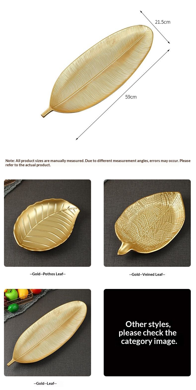 2317F-2502-Gold--VeinedLeaf30cm