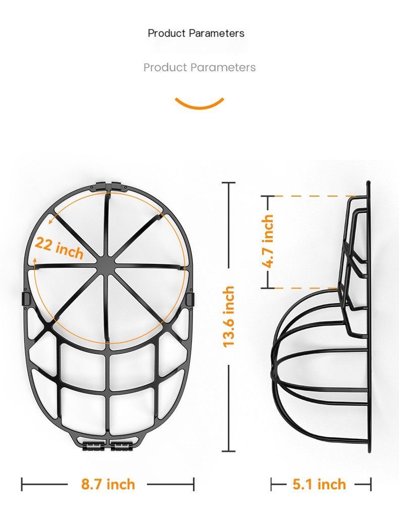 Hat protection frame-Yellow