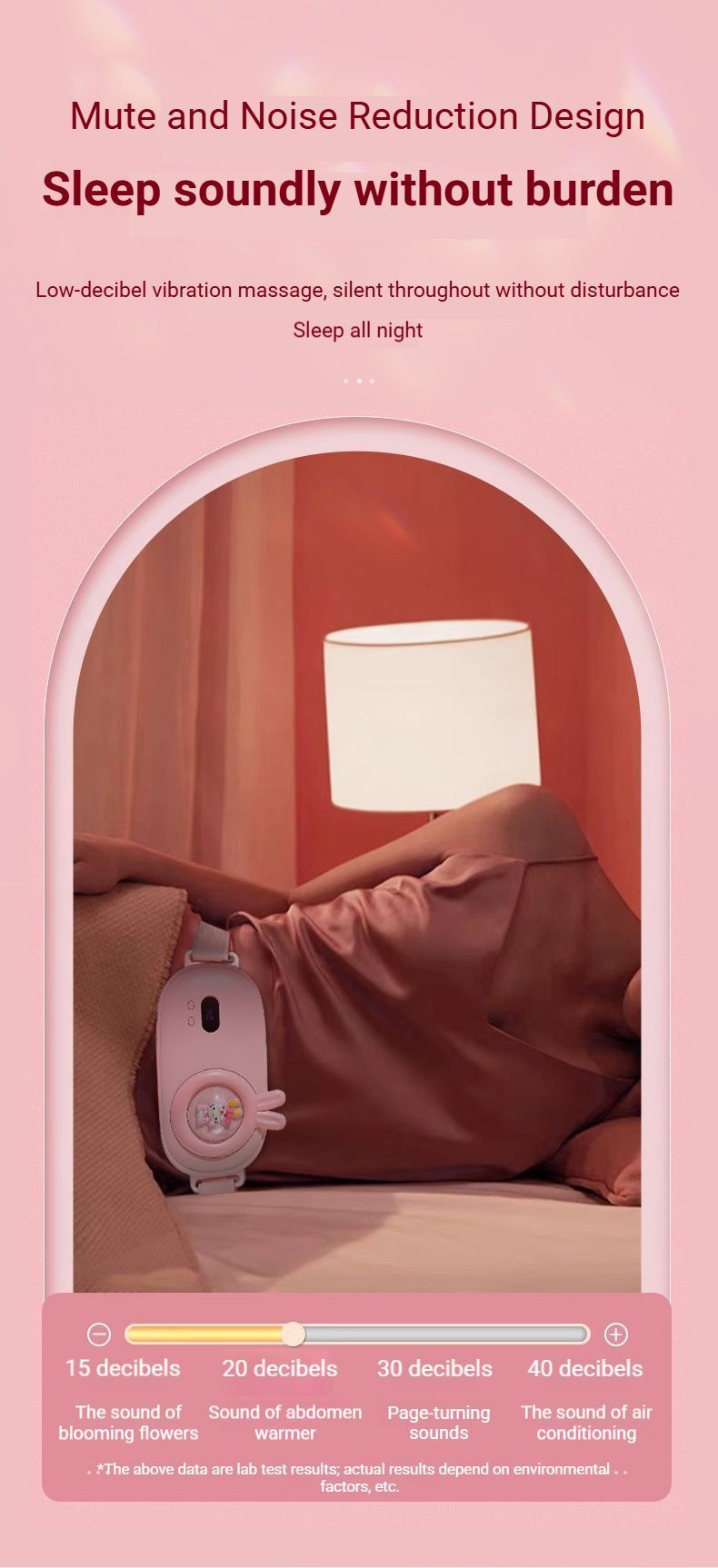 Heated Period Relief Waist Belt Pink Little Rabbit