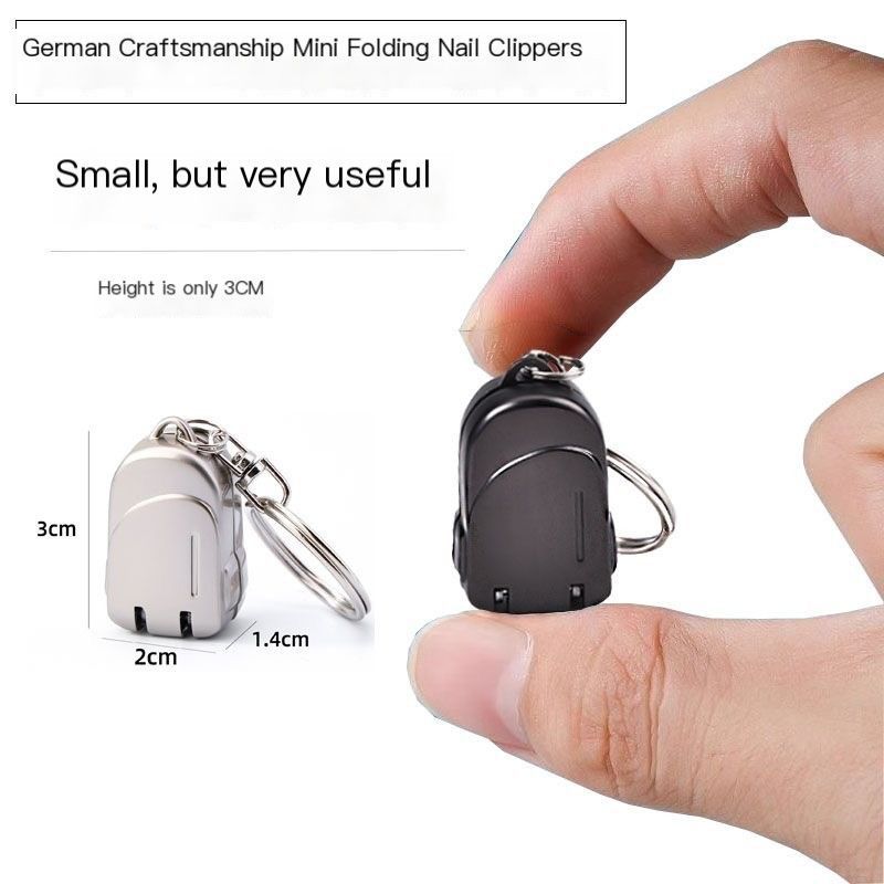 So he carried folding nail clippers-Black Small Backpack