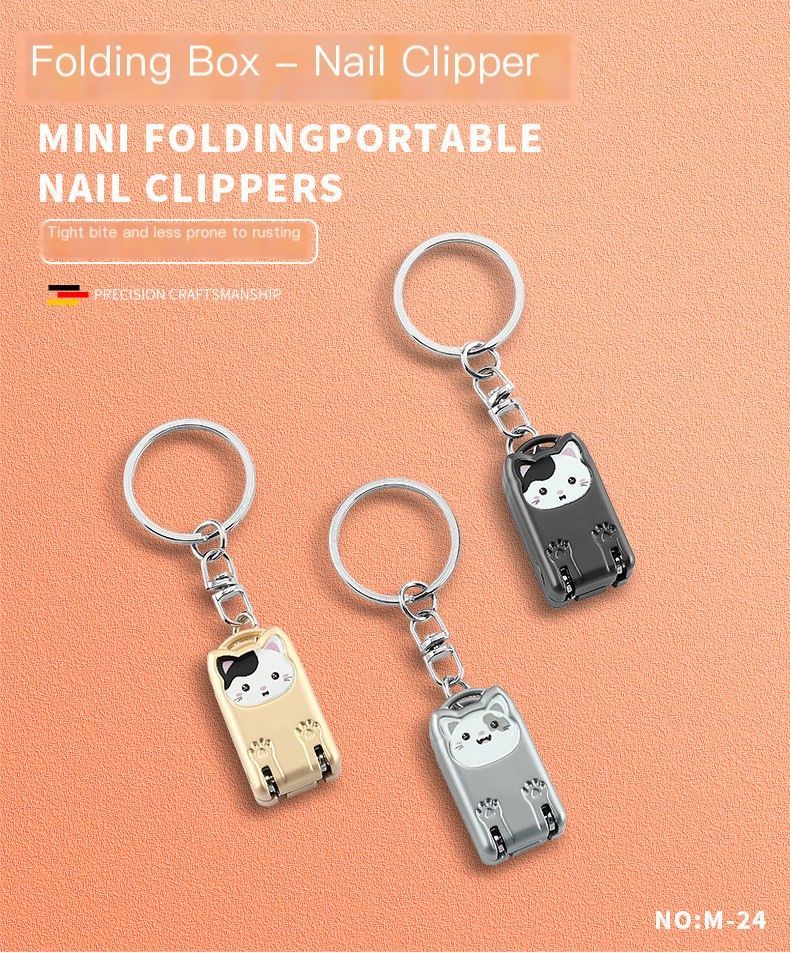 So he carried folding nail clippers-Black Small Backpack