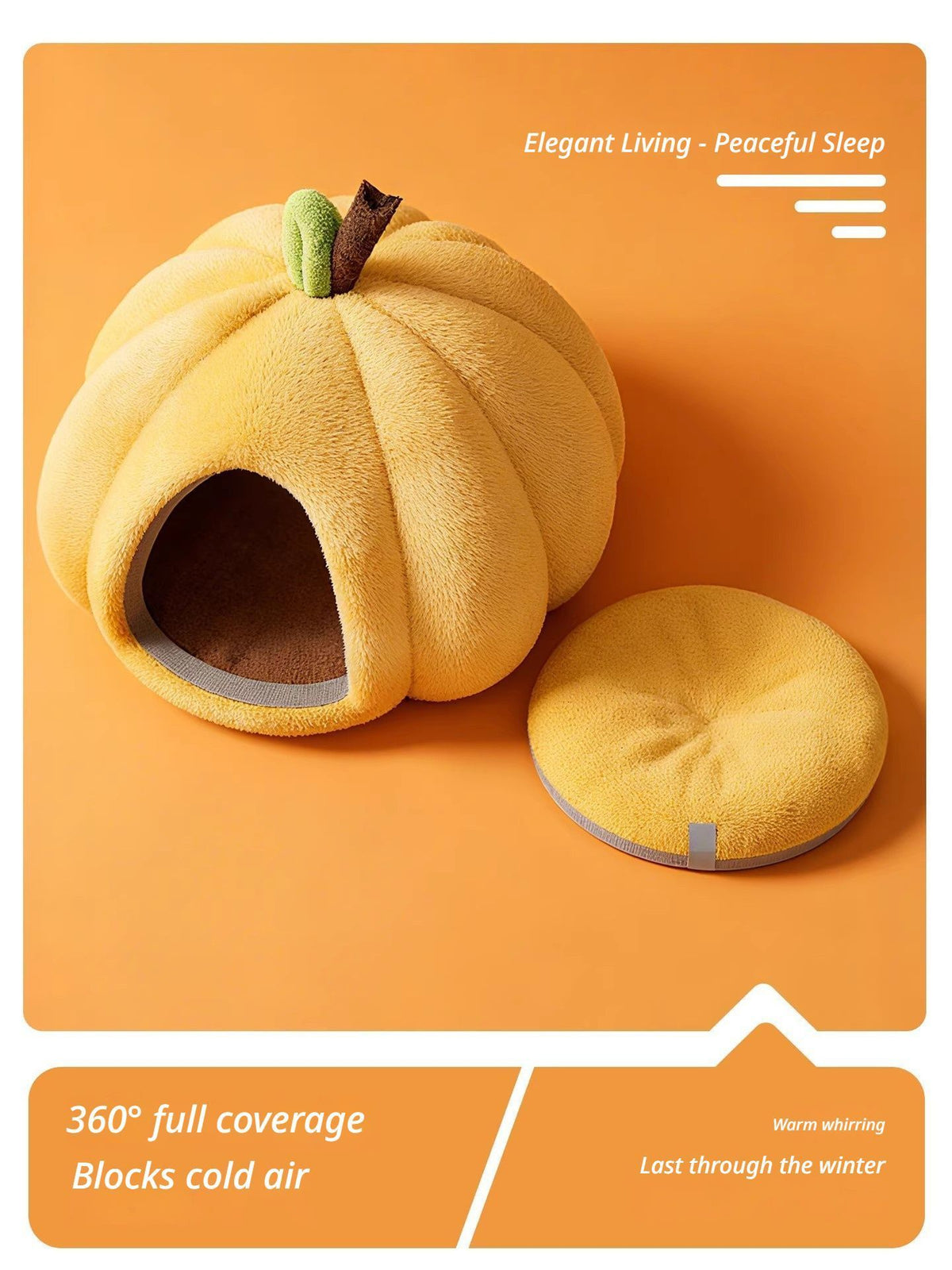 orange Pumpkin Short Plush Version L