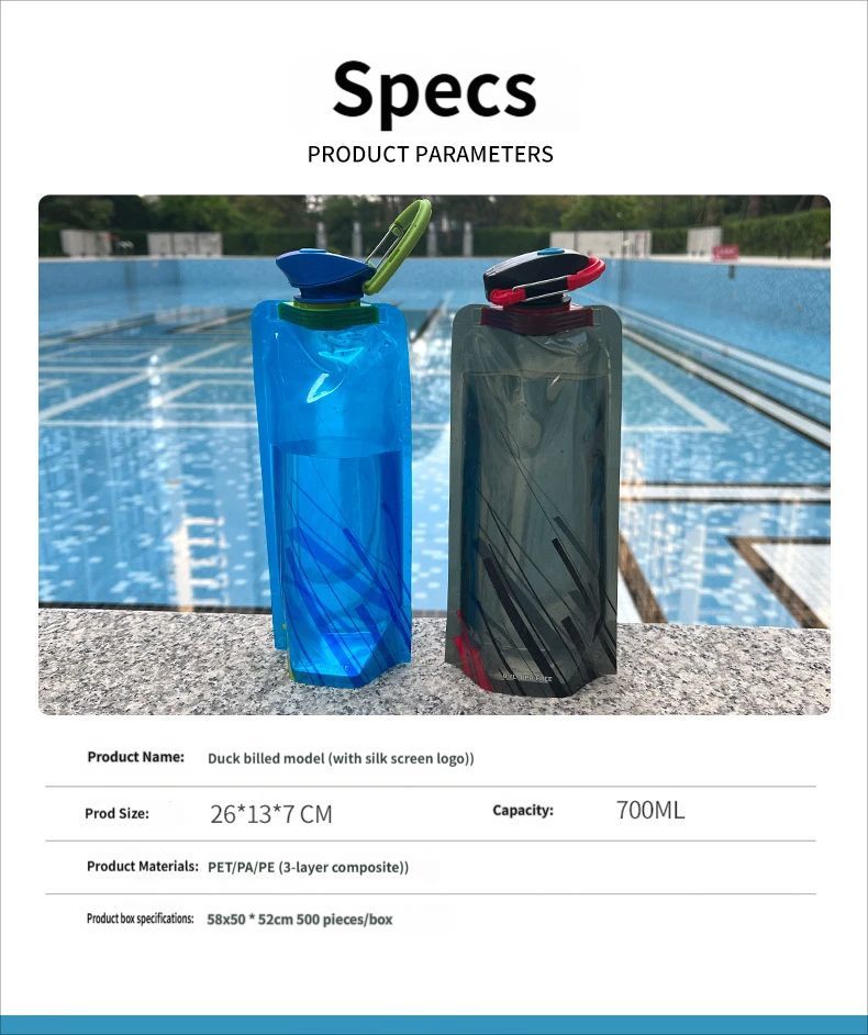 Portable Water Bottle - Blue