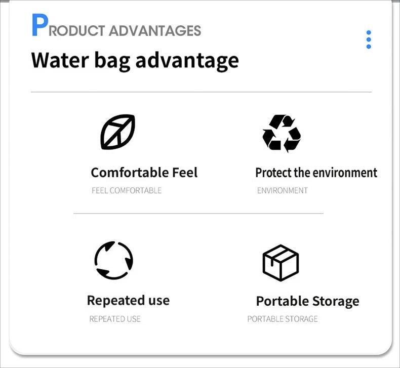 Portable Water Bottle - White
