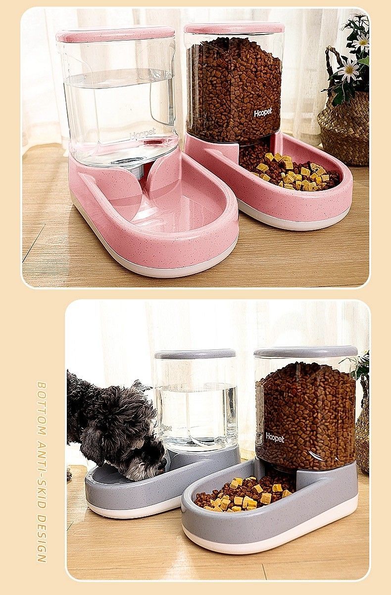 Pet automatic feeder-Pink Water Dispenser