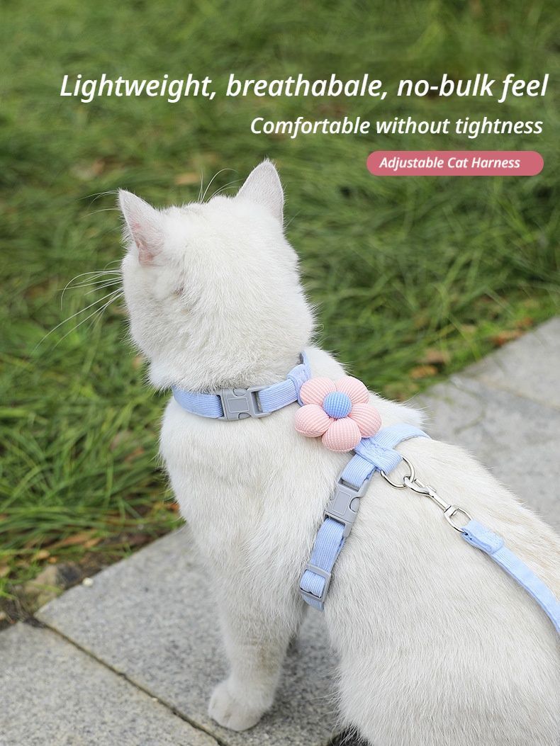Pet Harness-green+1.8m Leash+Size M