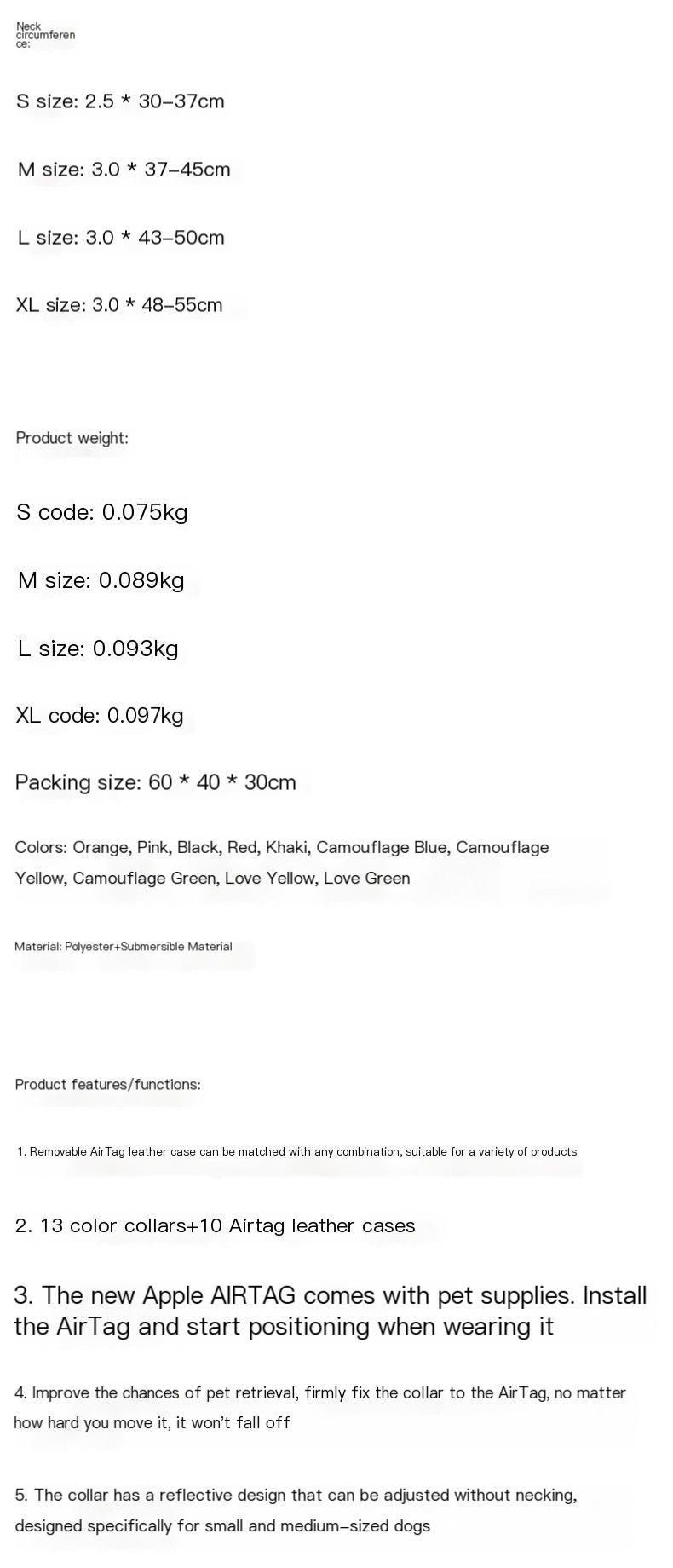 Pet positioning collar-Heart Yellow 1Pair1-S-without locator