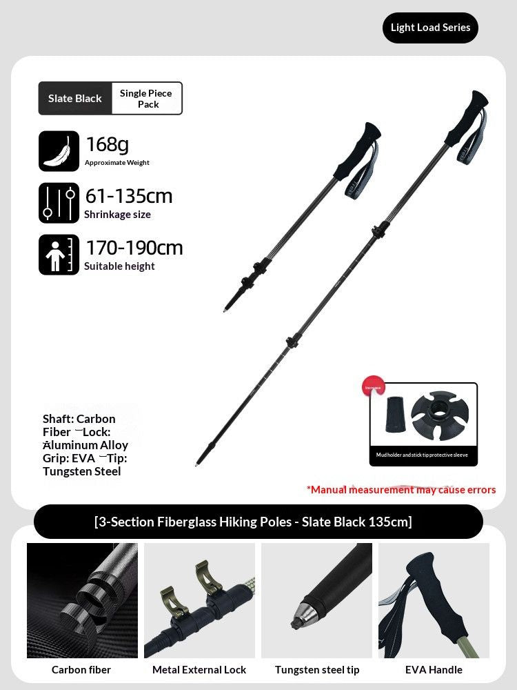 CarbonFiberTelescopicPole-ForHeightsUnder170cm