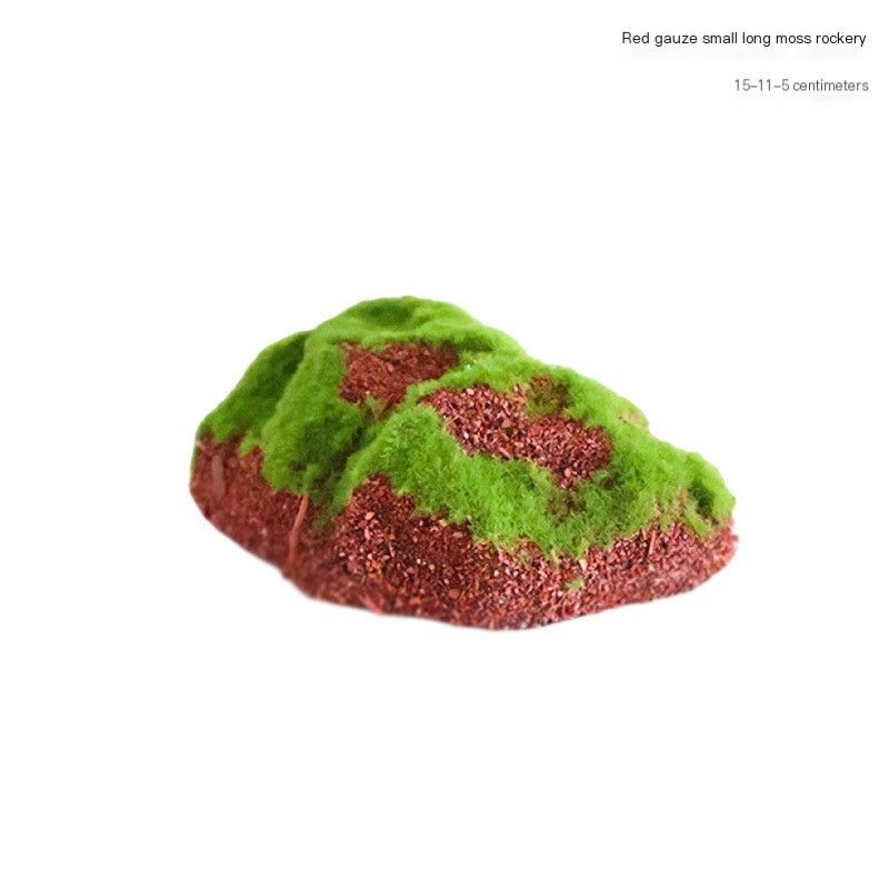 ArtificialRedSilkLargeRoundMossRockery