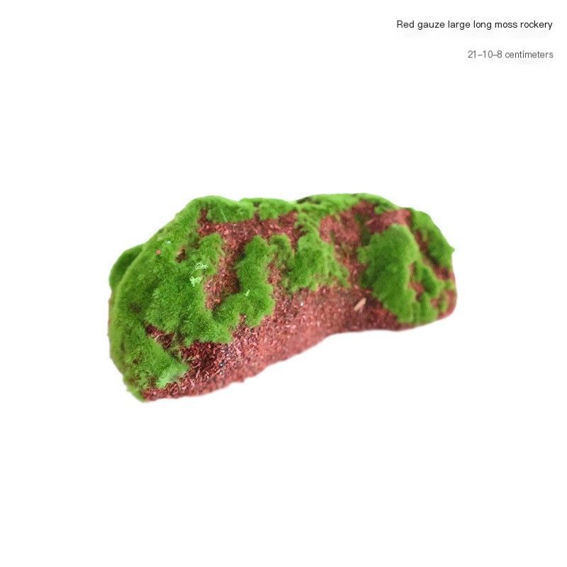 ArtificialRedSilkLargeRoundMossRockery