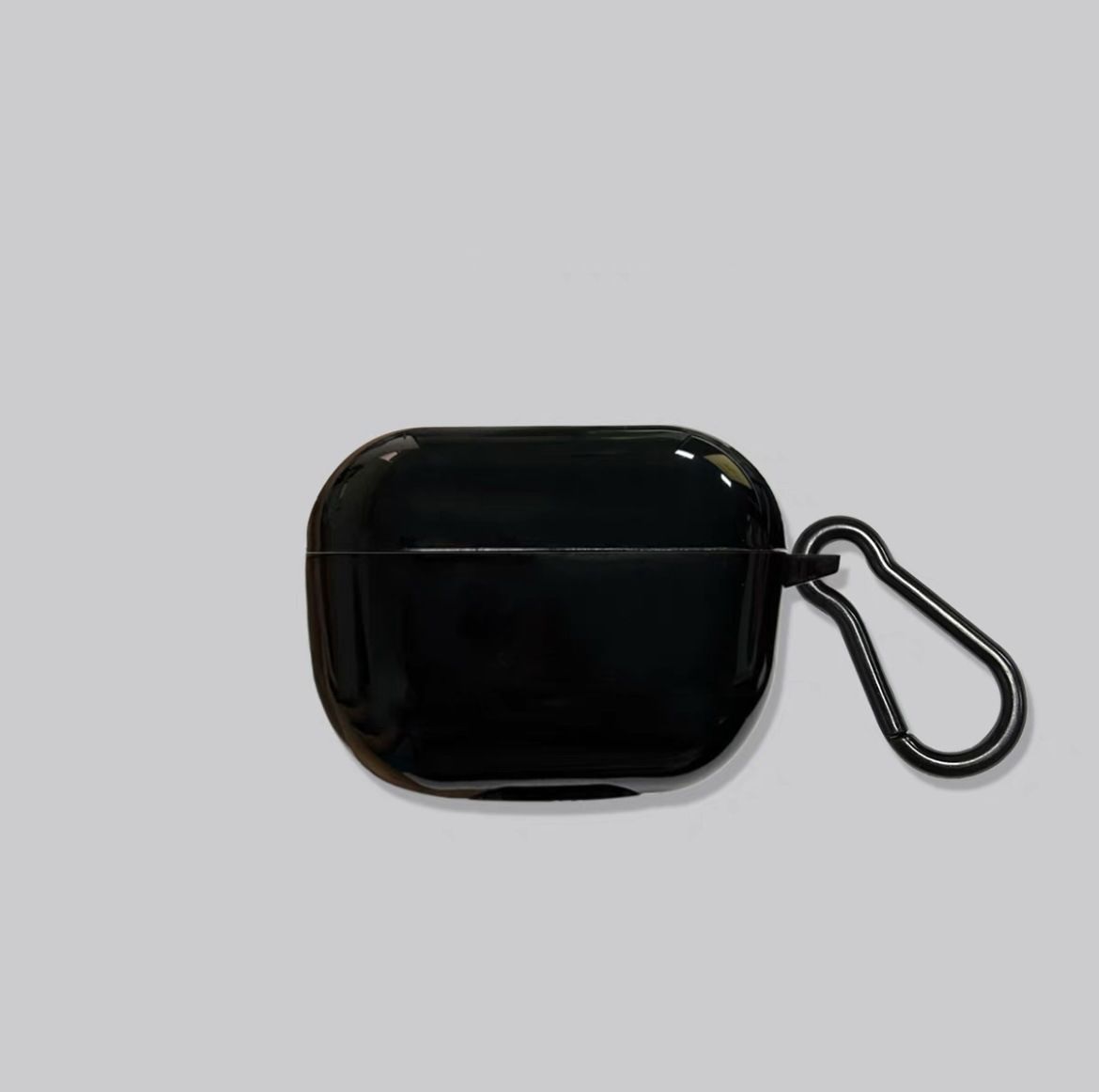 Rose Red Heart on Black Case + Black Wrist Strap AirPods Pro
