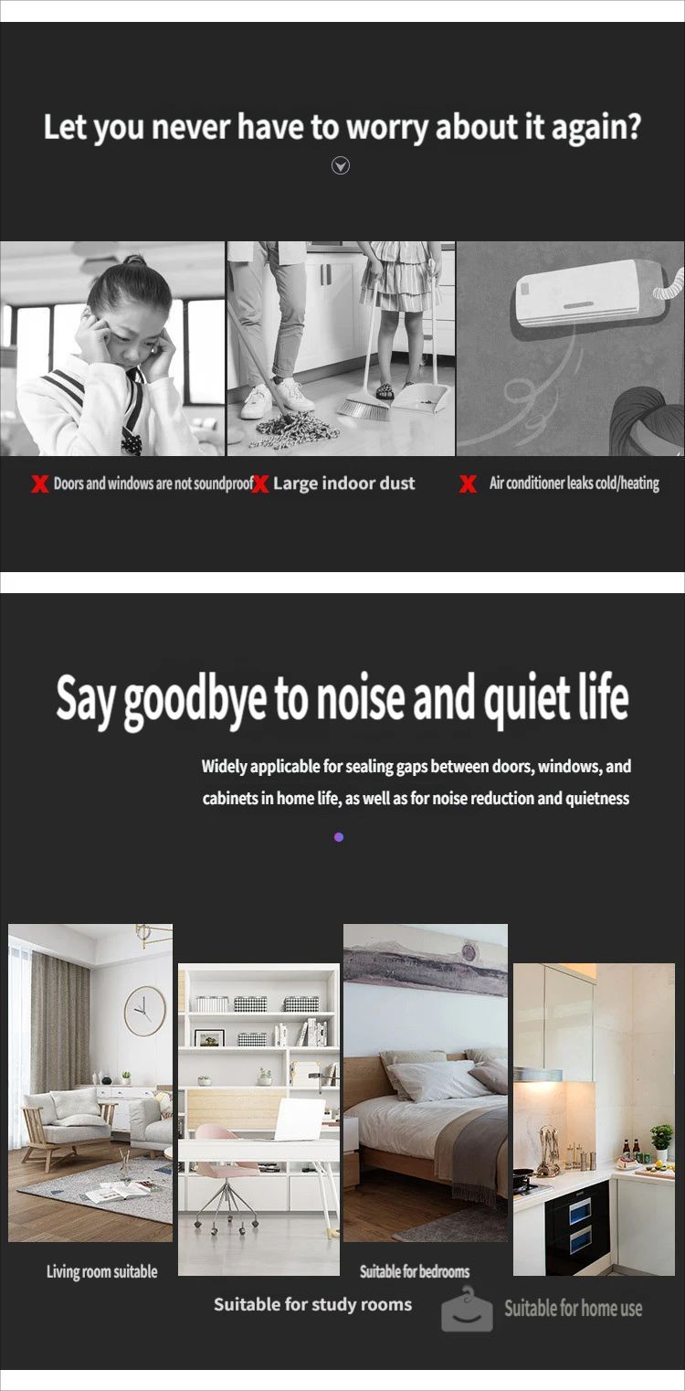 Door gap and bottom sealing strip-Brown