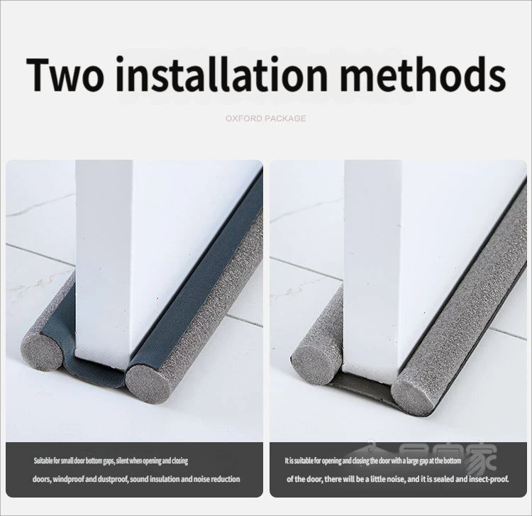 Door gap and bottom sealing strip-White