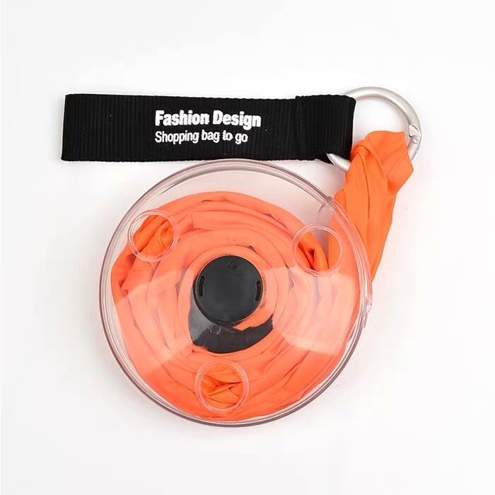Portable folding shopping bag-Orange