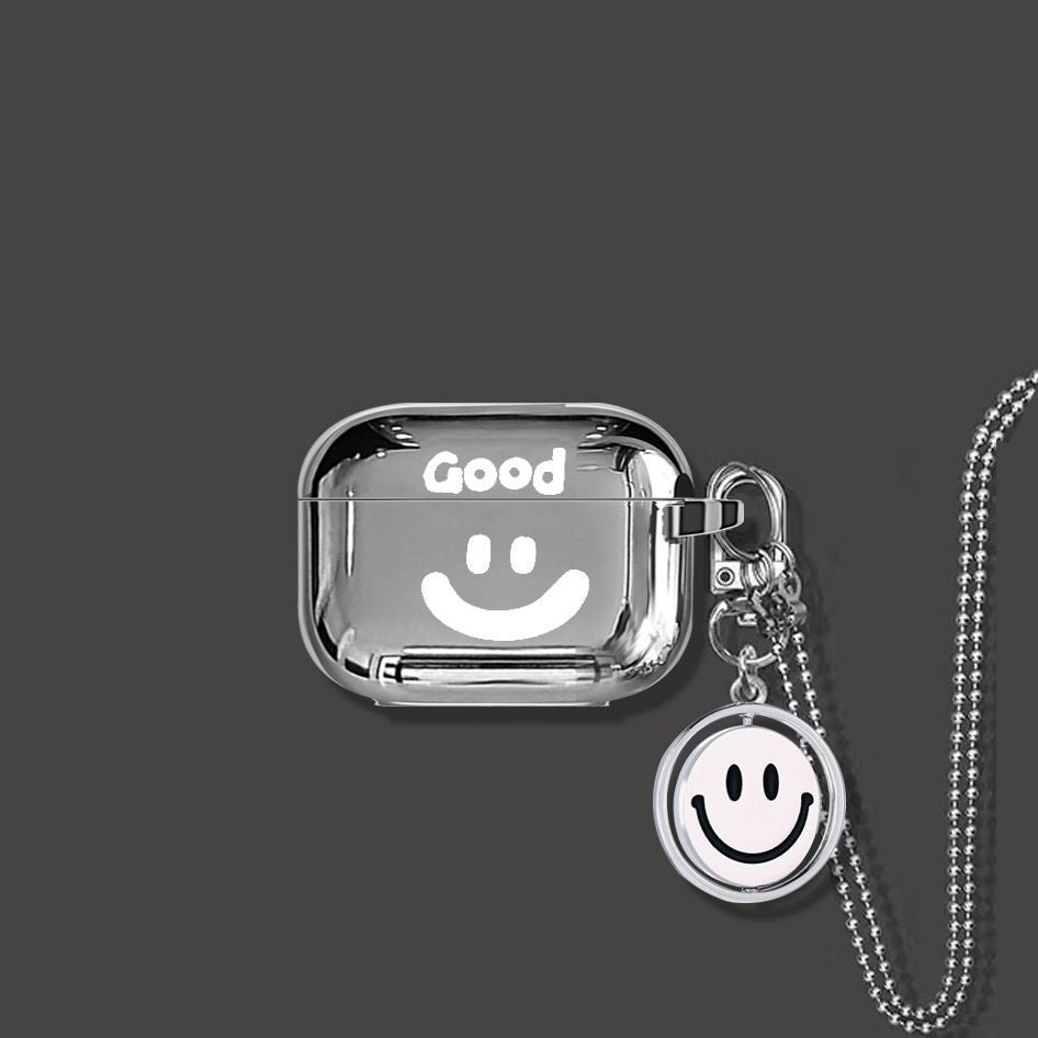 Smiley Face AirPods Pro Case+Keyring+Necklace
