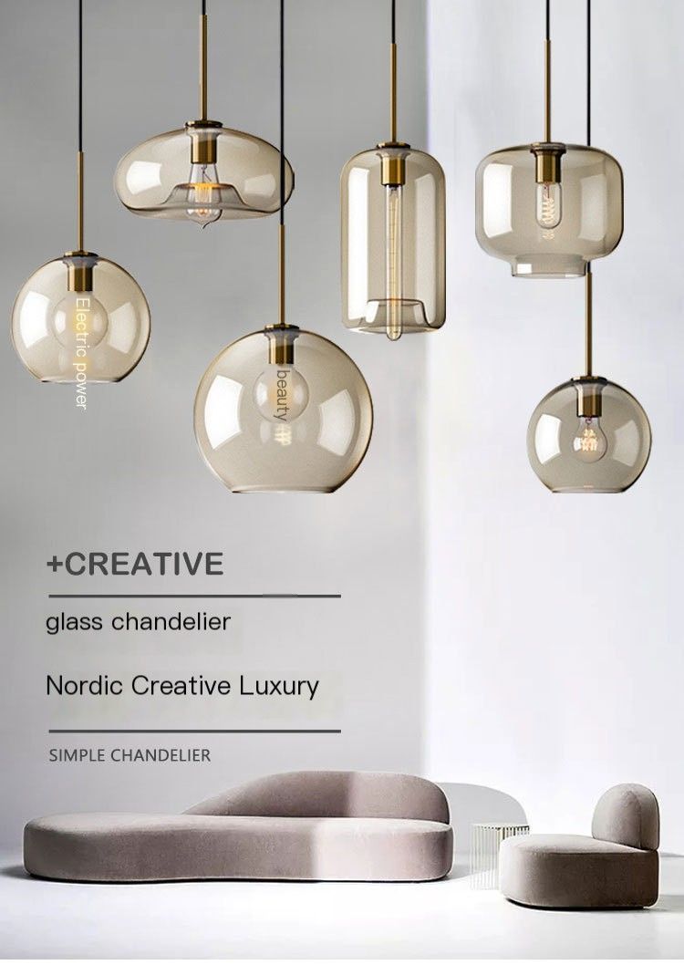 Dining Room Clear Cannon Pendant Light - 4W Light Source