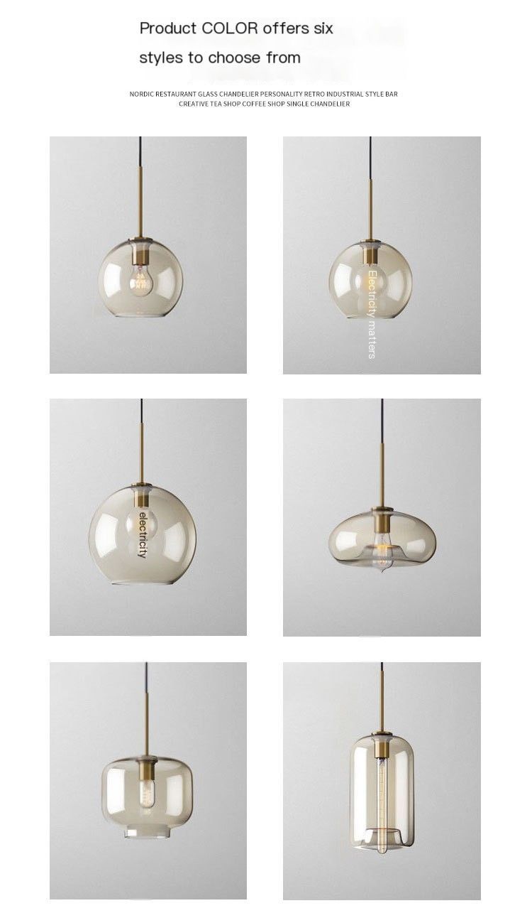 Dining Room Clear Longan Pendant Light - 4W Light Source