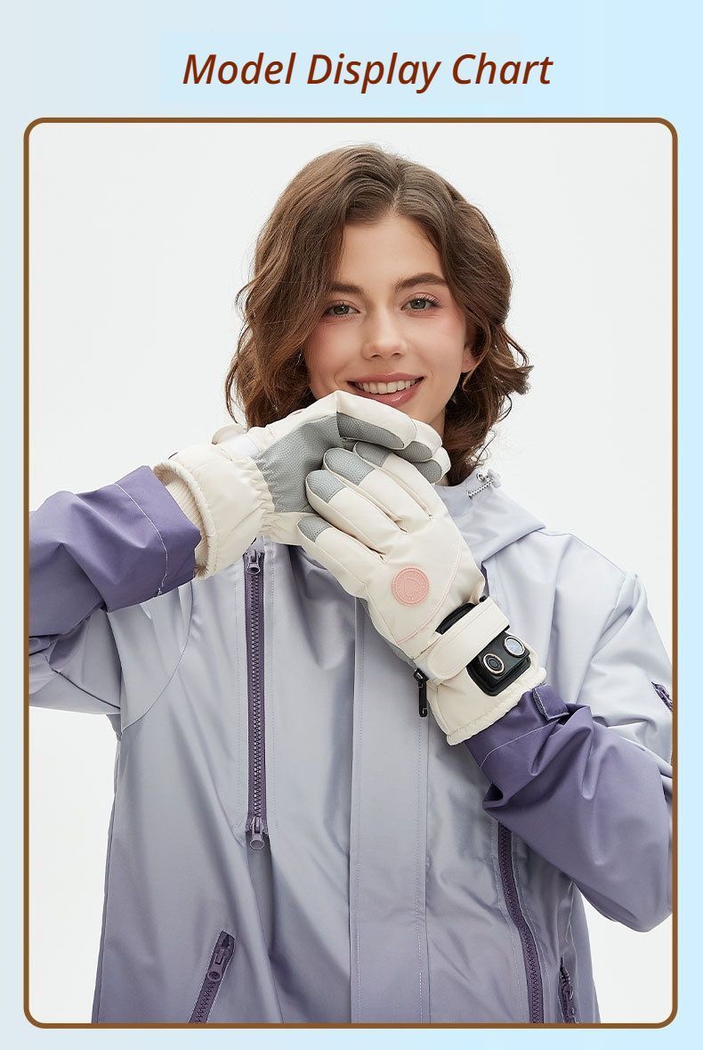USB Heated Gloves for Outdoor Blue