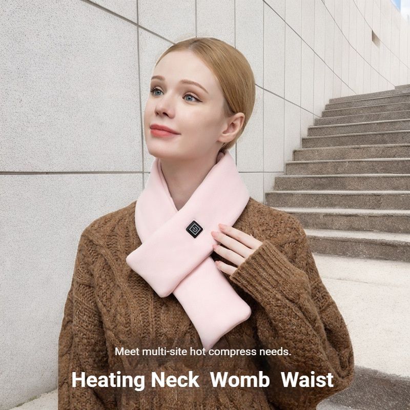 USB Rechargeable Graphene Heated Neck Warmer Khaki-Gift Box Edition