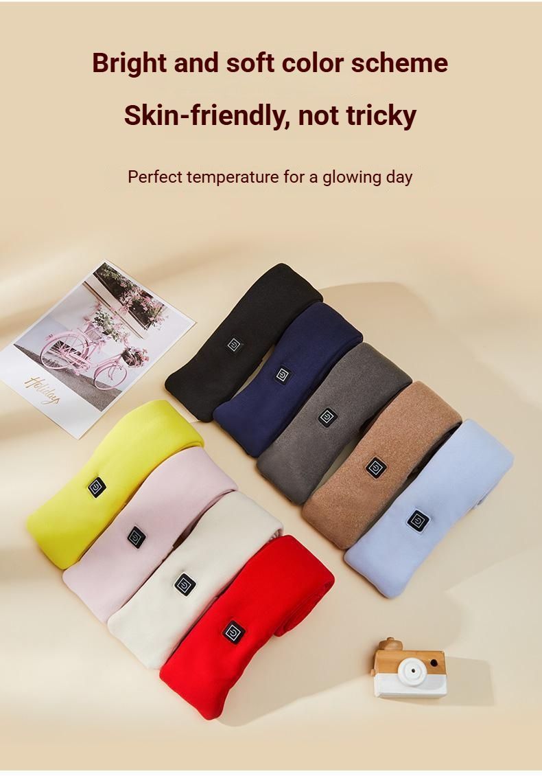 USB Rechargeable Graphene Heated Neck Warmer Khaki-Gift Box Edition