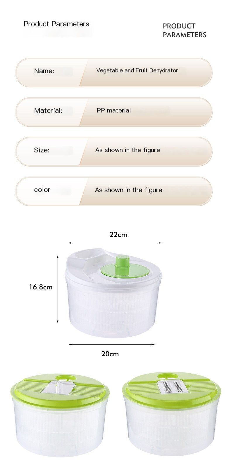 Vegetable washing basket-Green Basic Model