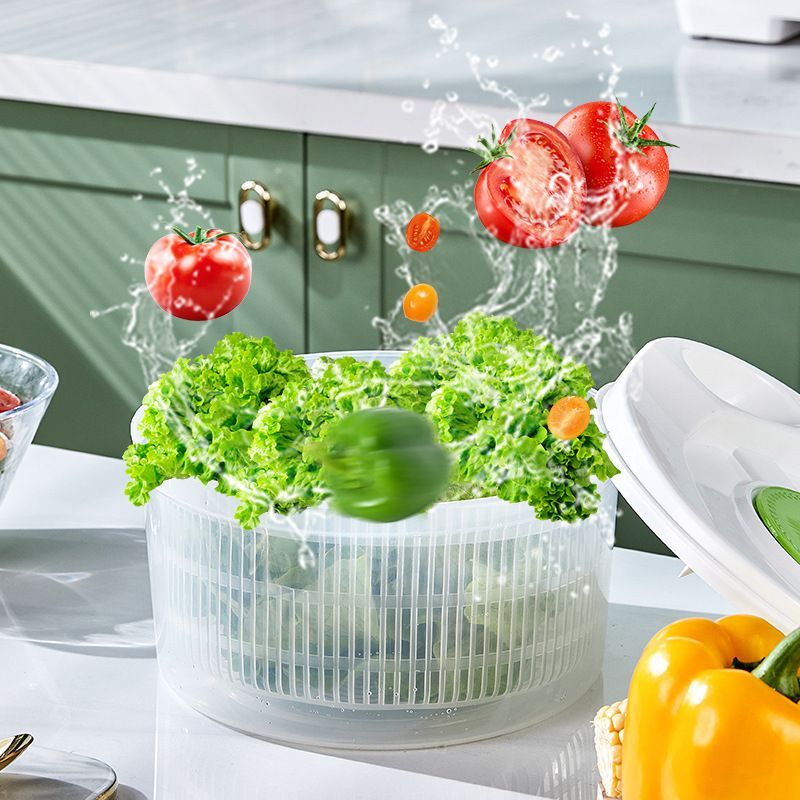 Vegetable washing basket-Green 2in1 with Julienne and Slicing Function
