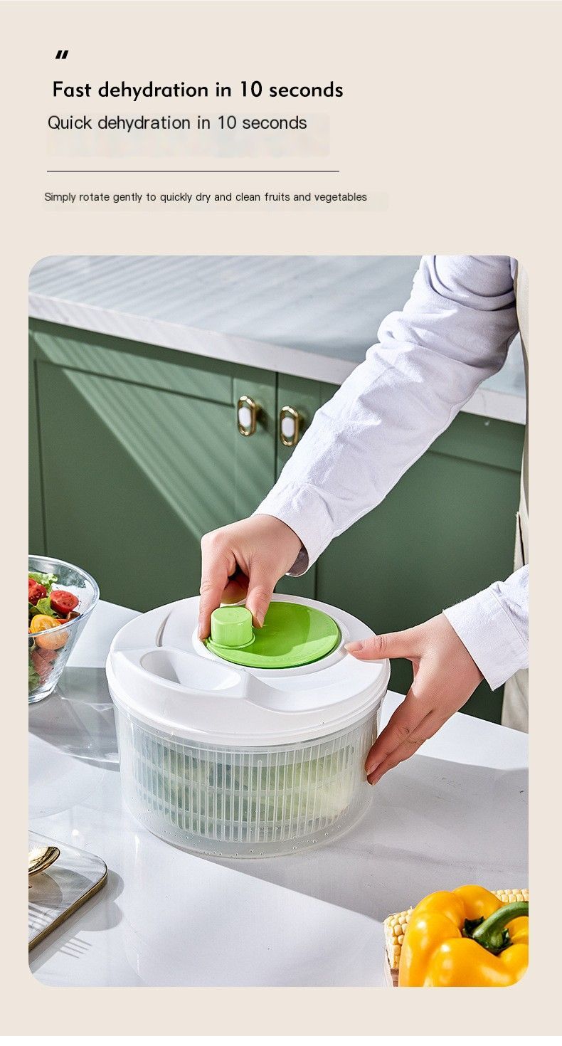 Vegetable washing basket-Green 2in1 with Julienne and Slicing Function